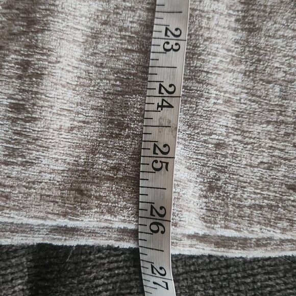 T83 See And Be Seen lightweight crocheted long-sleeve top heather taupe Sz L - Picture 9 of 11